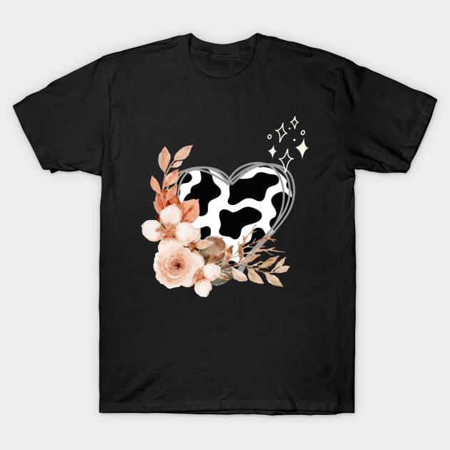 Cow Lover Badge T-Shirt by NICHE&NICHE